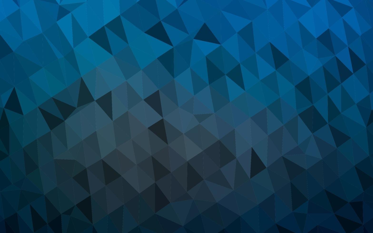 donkerblauw vector glanzend driehoekig patroon.