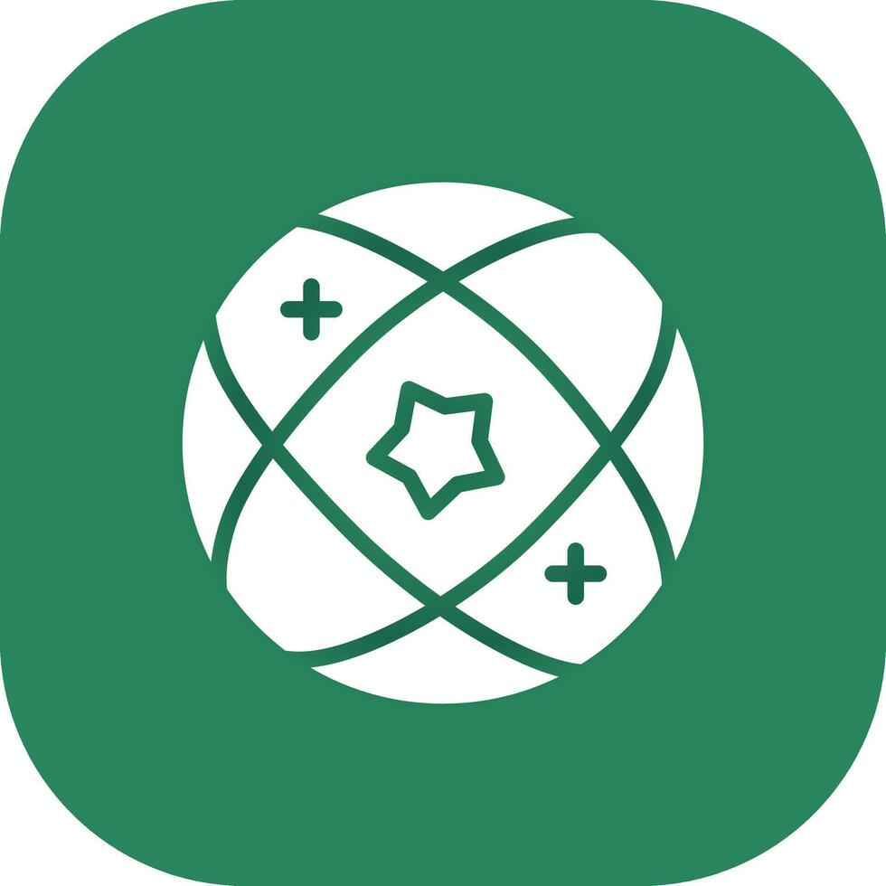 glyph ronde hoek groen helling vector