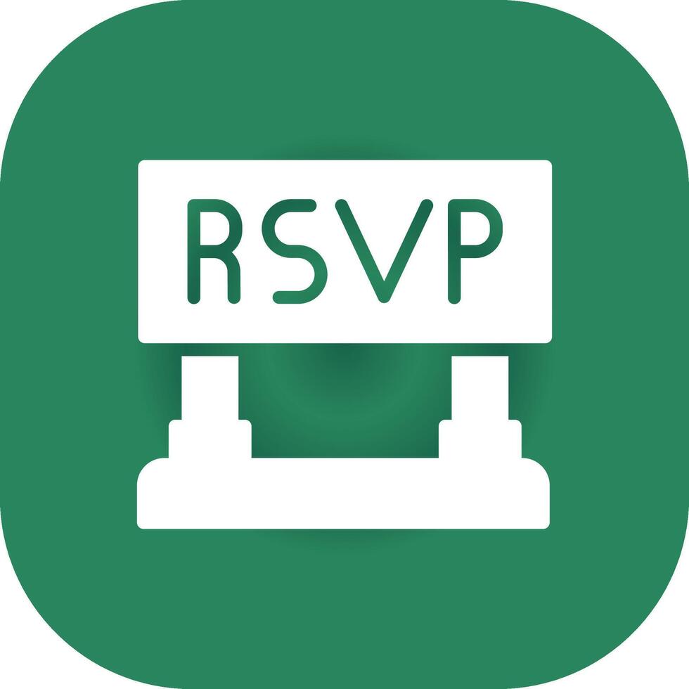 RSVP creatief icoon ontwerp vector
