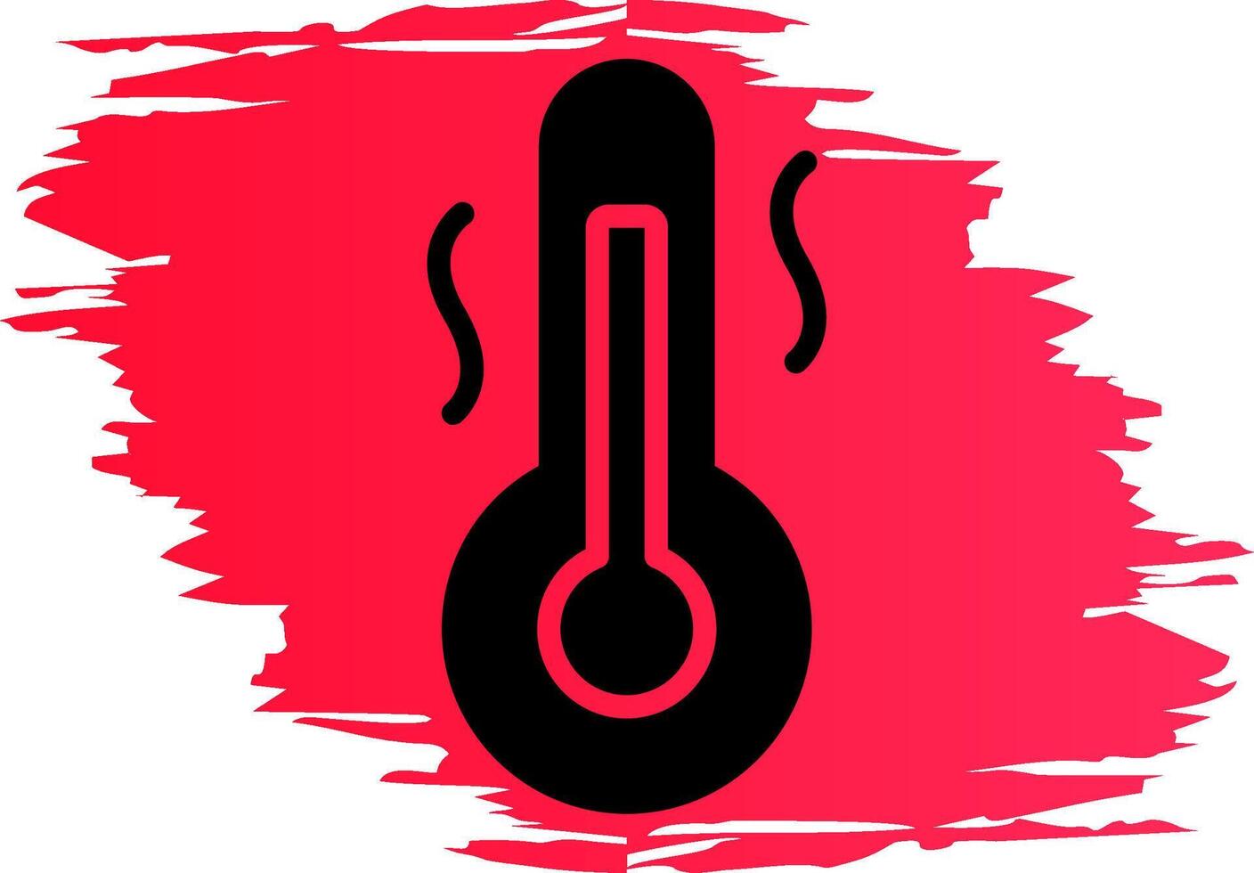 heet temperatuur creatief icoon ontwerp vector