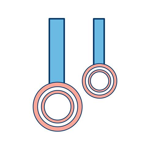 Ringen pictogram vectorillustratie vector