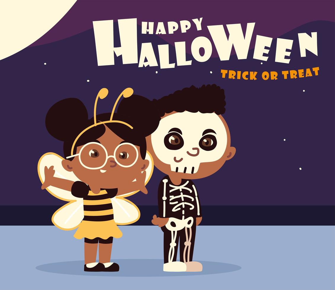 happy halloween trick or treat vector