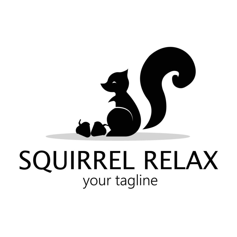 eekhoorn gemakkelijk vector logo ontwerp voor modern bedrijf logo