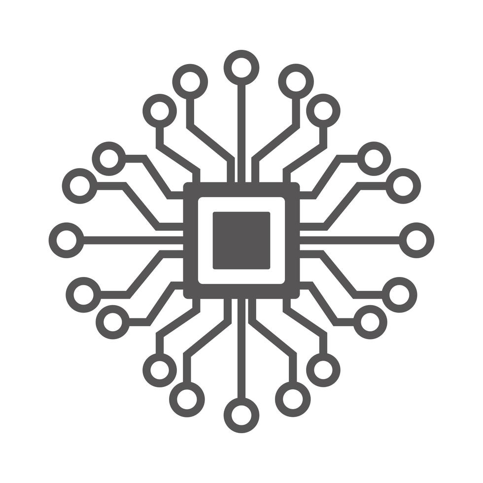 circuit elektronisch pictogram vector