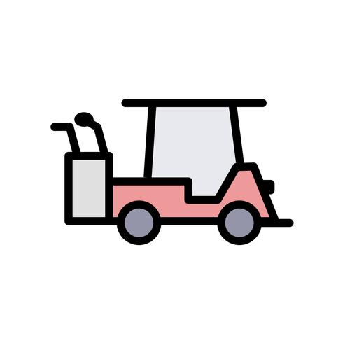 Vector golfkar pictogram