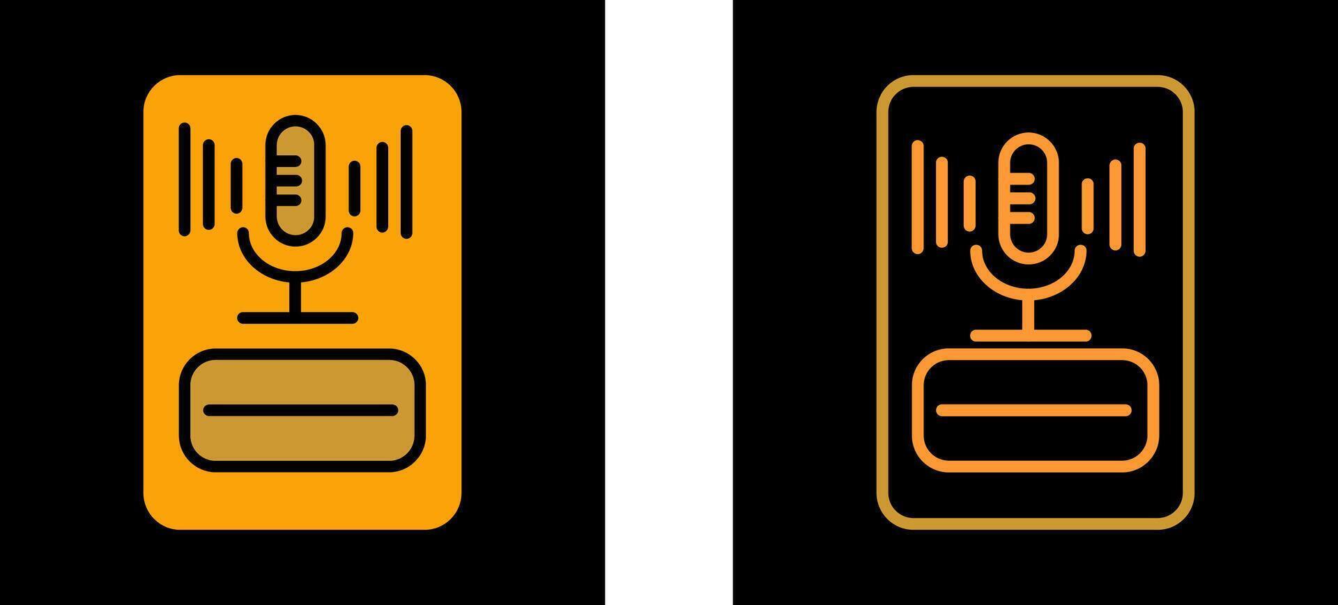 microfoon vector pictogram