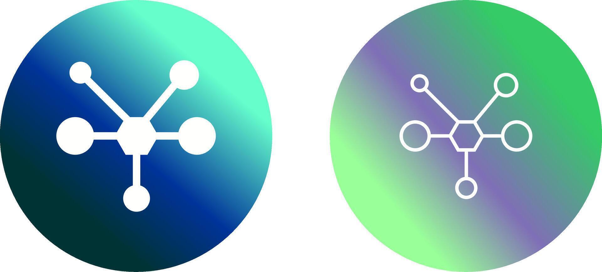 molecuul vector pictogram