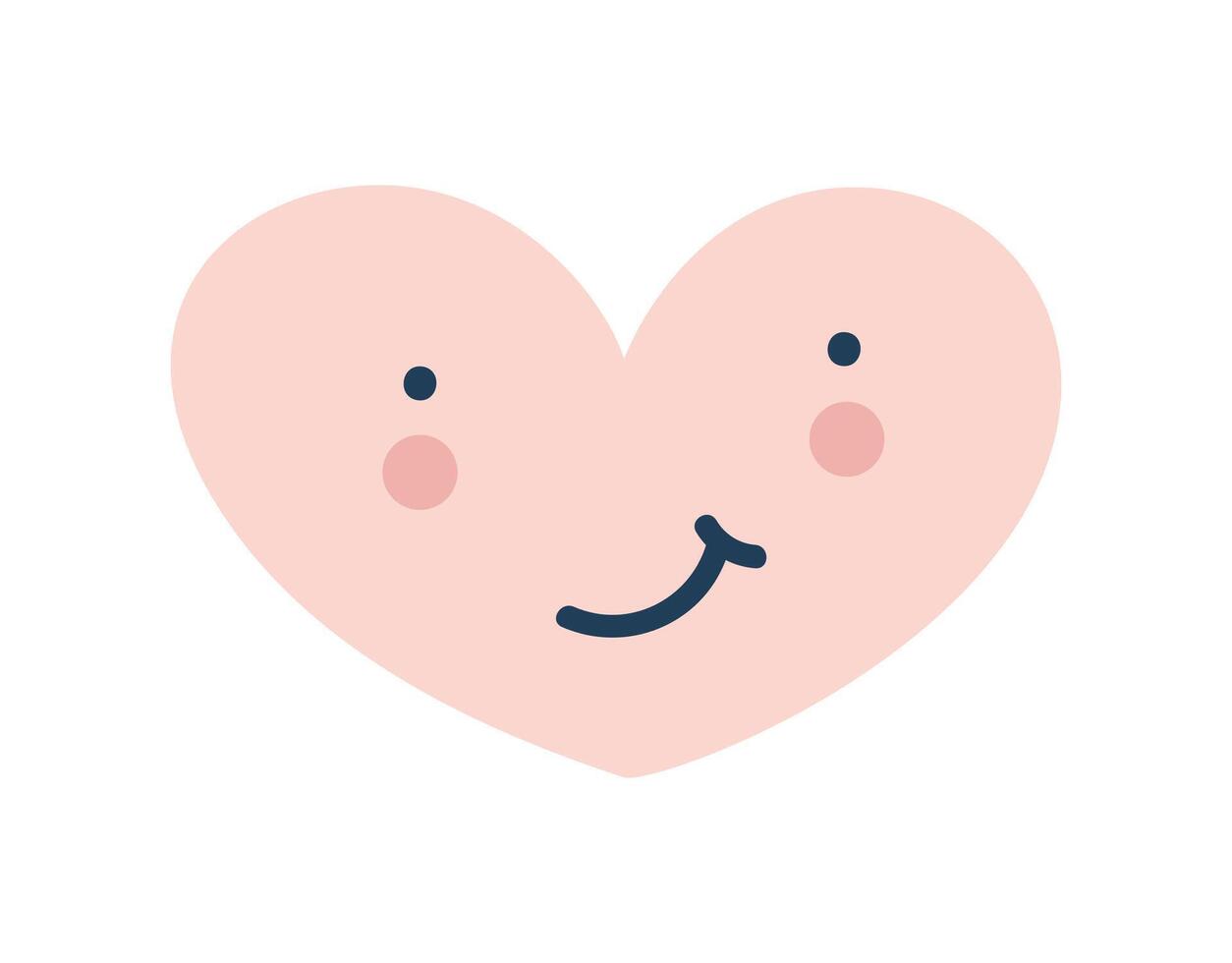 roze trots hart liefde emoji icoon. voorwerp symbool vlak vector kunst. tekenfilm element voor web ontwerp, poster, groet kaart, valentijnsdag dag, bruiloft