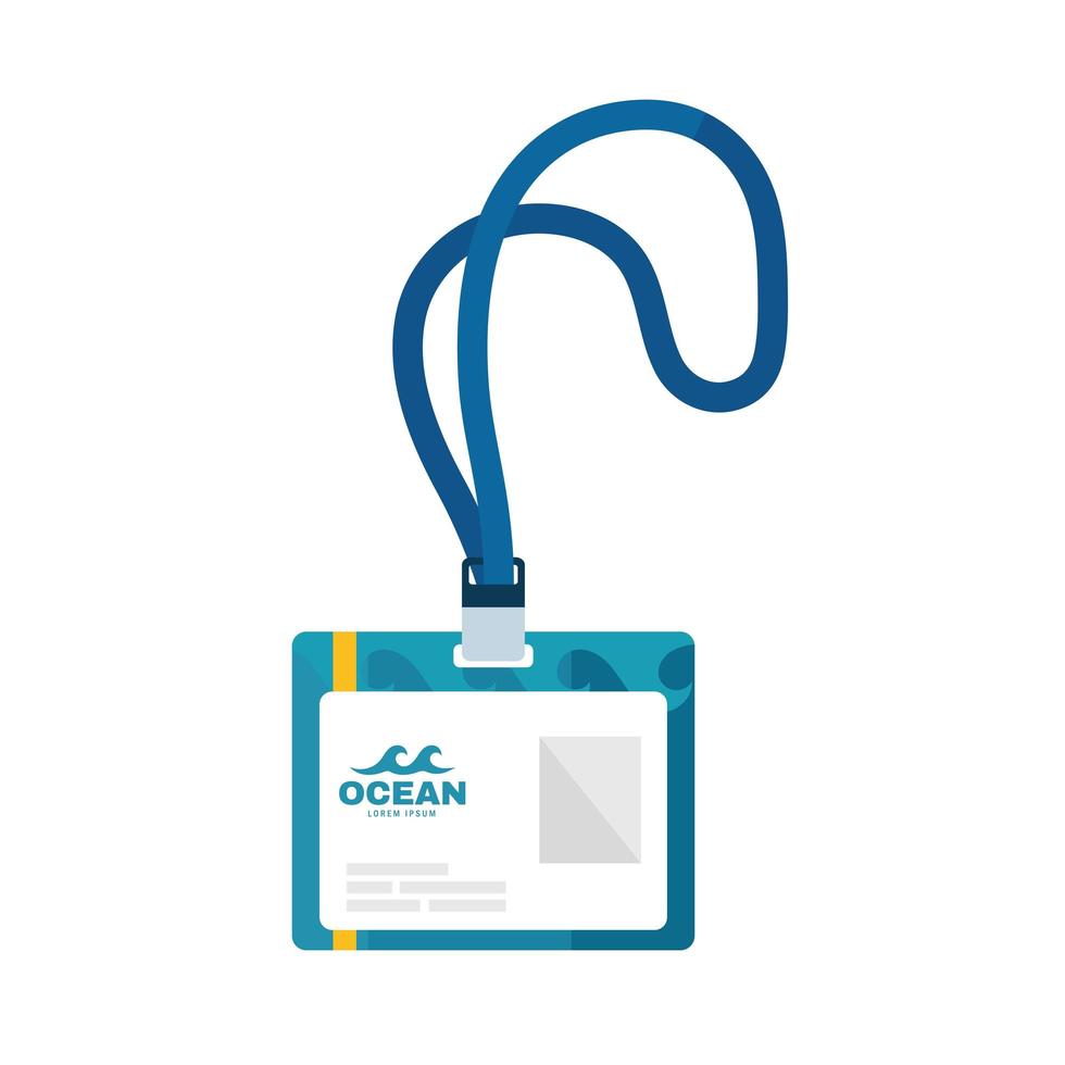 oceaan identiteitsbadge vector