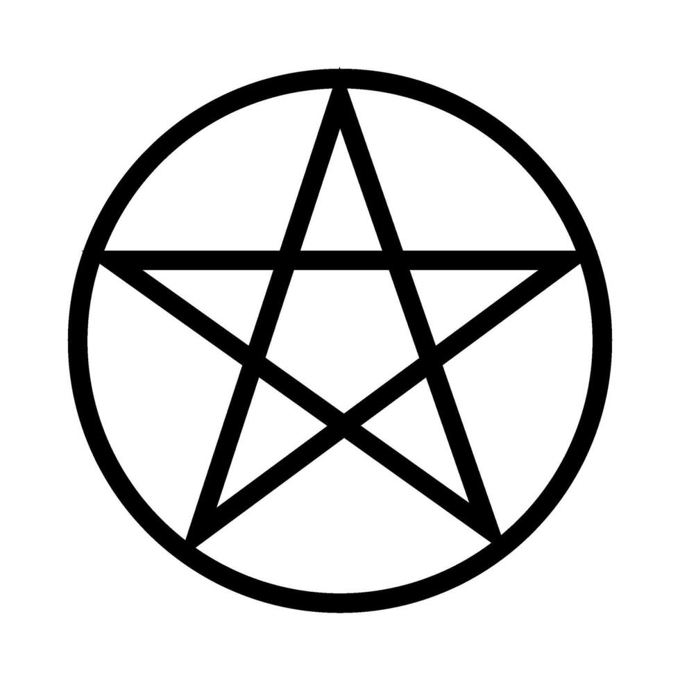ster pentagram mystiek religieus symbool vector