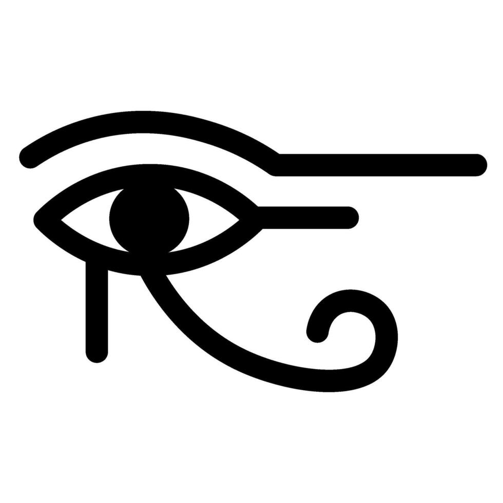 ra oog mystiek religieus symbool geestelijk Egypte vector