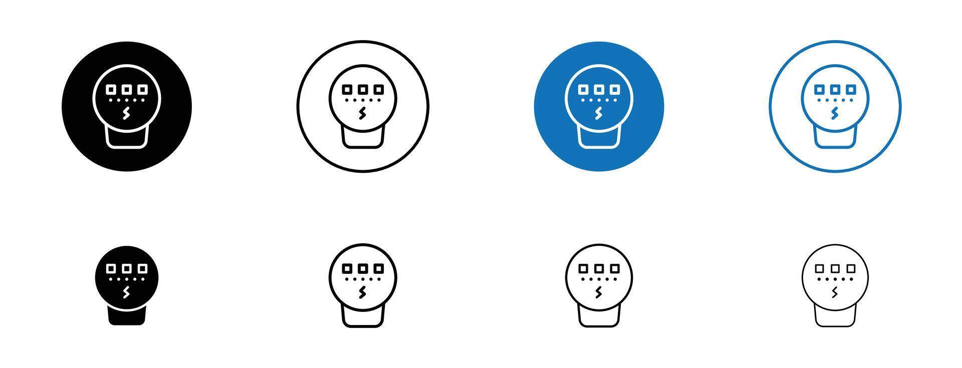 pictogram elektrische meter vector