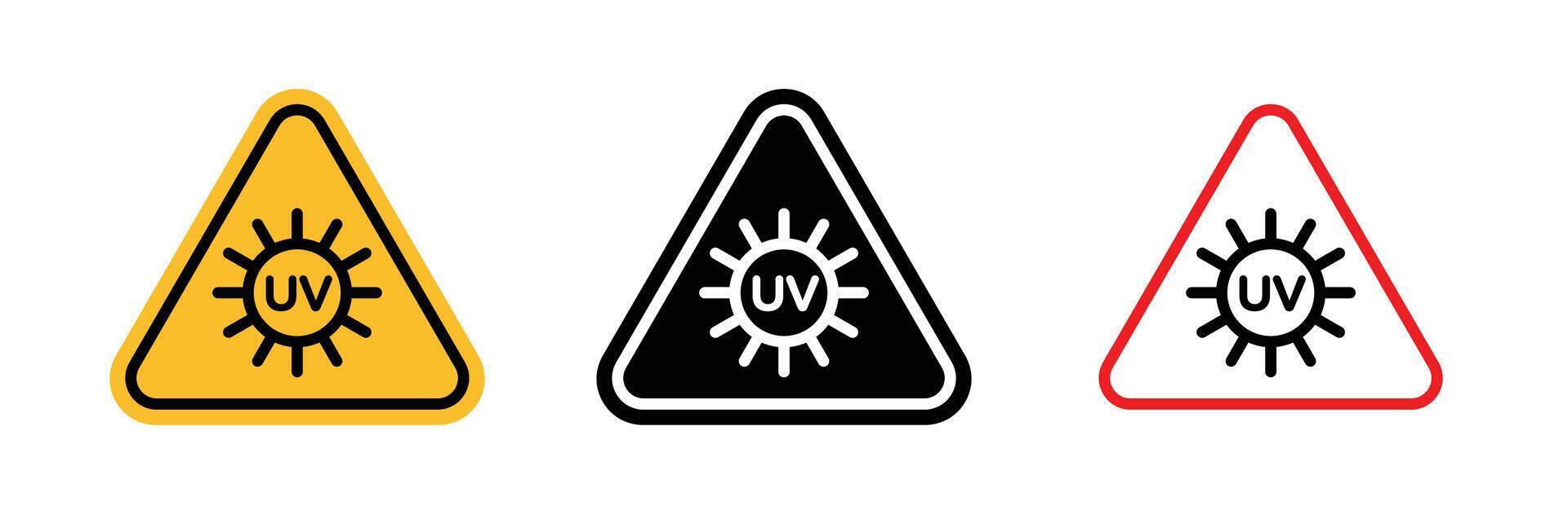 uv licht Doen niet kijken teken vector