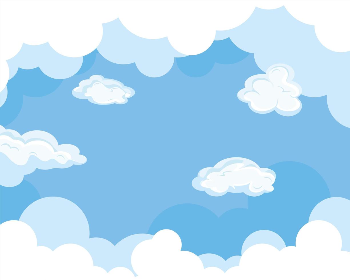 lucht wolken symbool groep vector