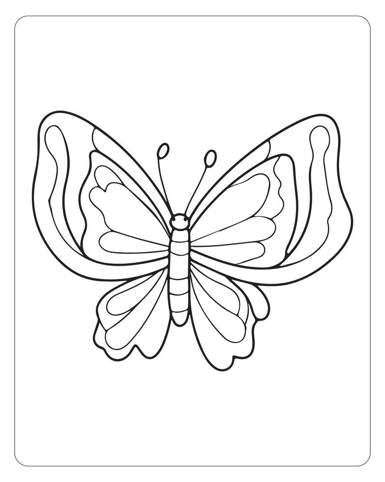 schattig vlinder vector, vlinder zwart en wit vector