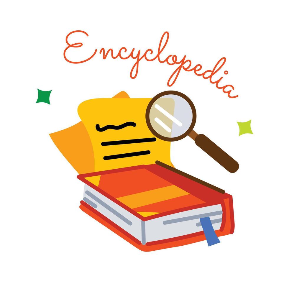 modieus encyclopedie boek vector