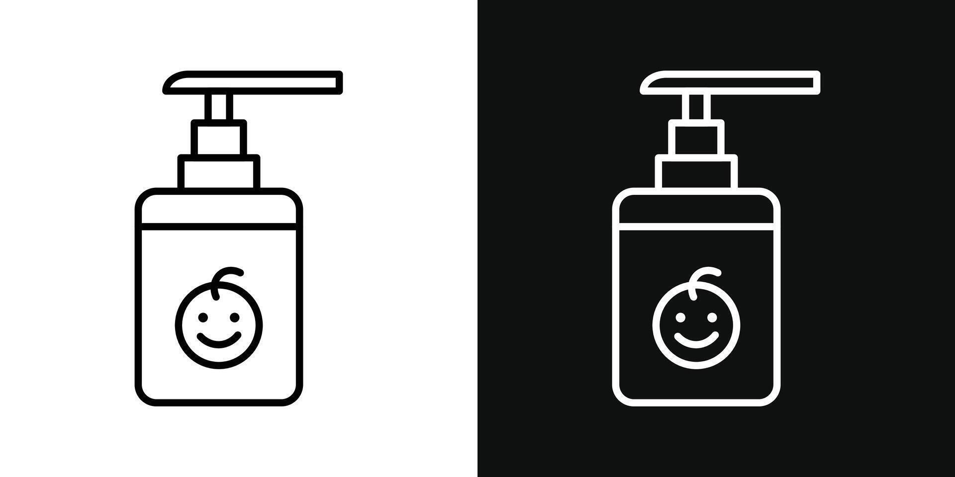 baby shampoo icoon vector