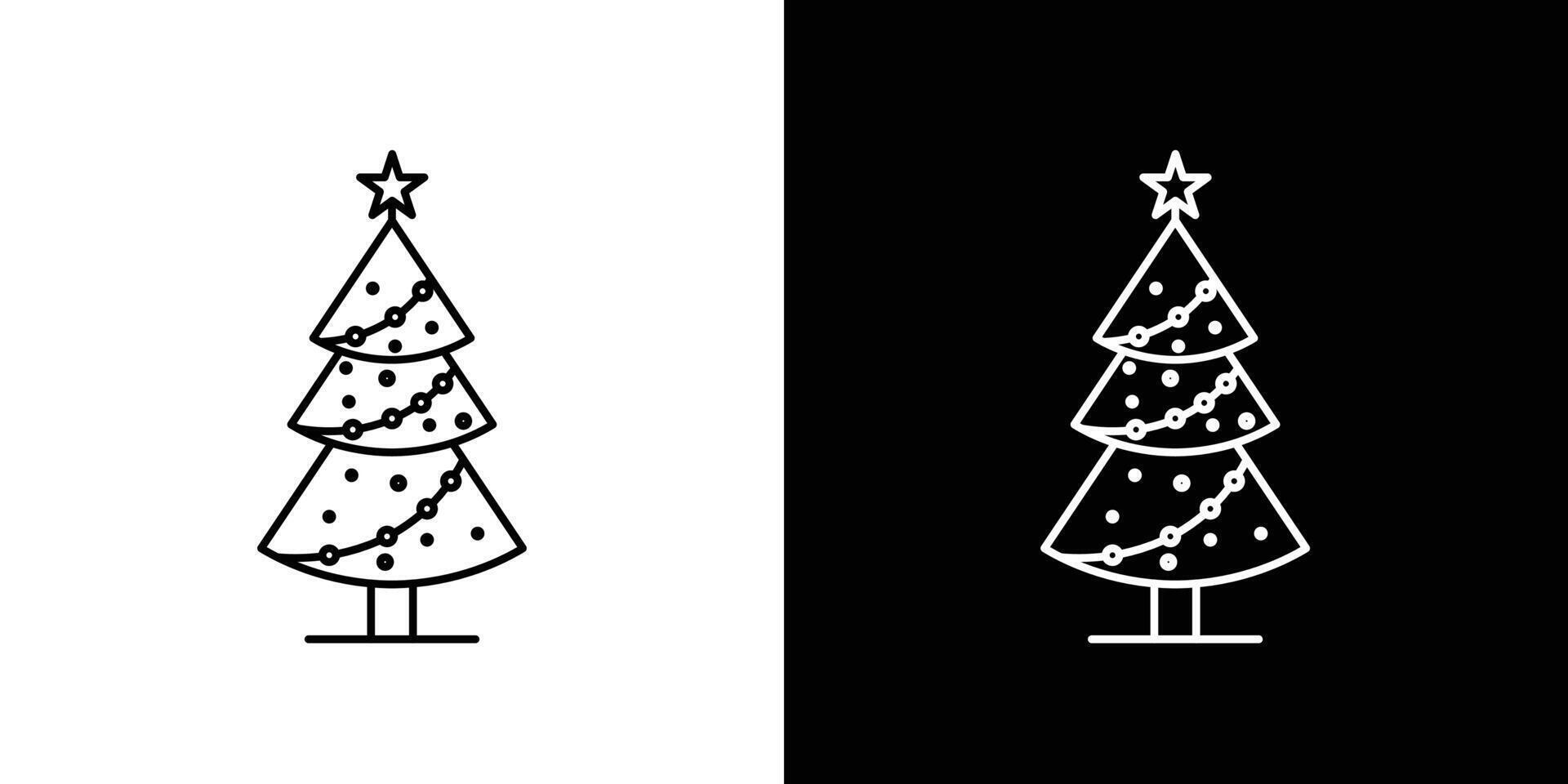 kerstboom icoon vector