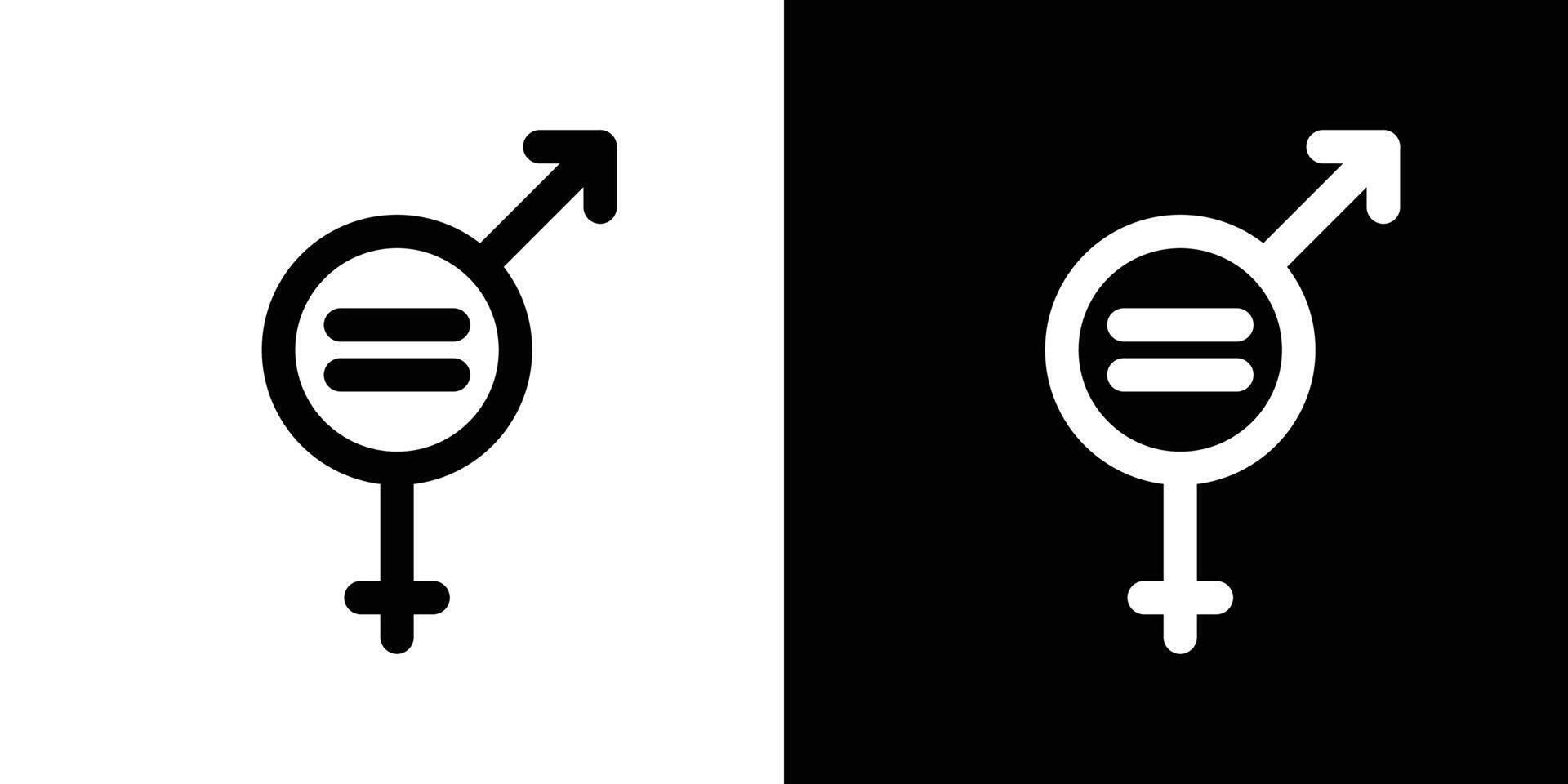 geslacht gelijkheid icoon vector