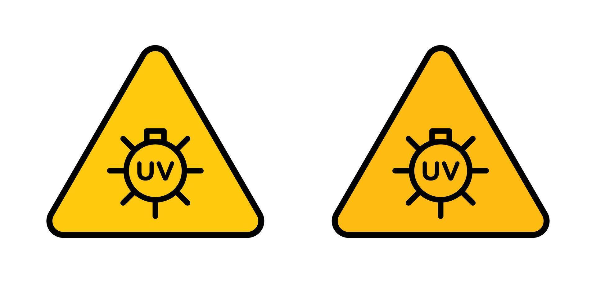 uv licht Doen niet kijken teken vector