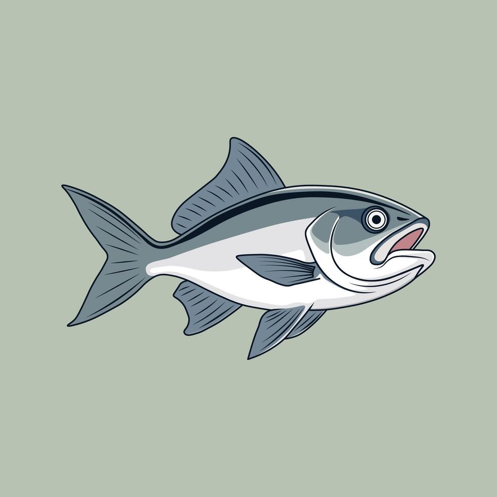 tonijn tekenfilm dier. vector