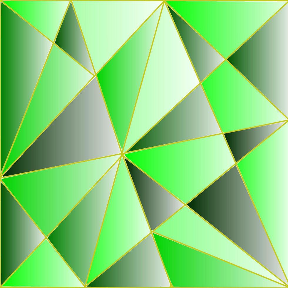 abstractie groen achtergrond in de het formulier van driehoeken van verschillend maten vector