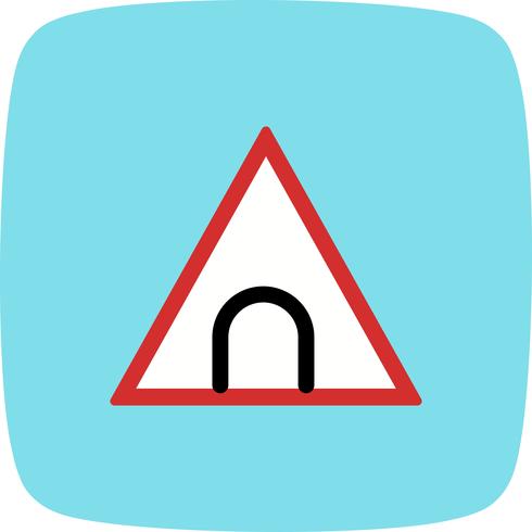 Vector tunnel verkeersbord pictogram