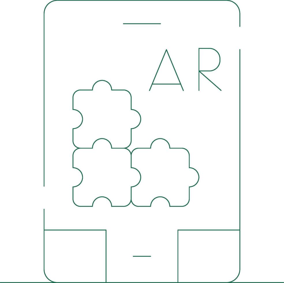 ar puzzel creatief icoon ontwerp vector