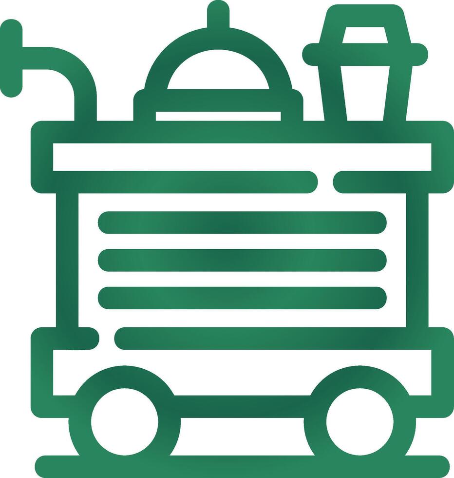 voedsel trolley creatief icoon ontwerp vector