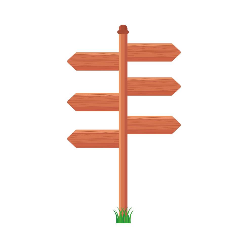 houten pijlen signalen vector