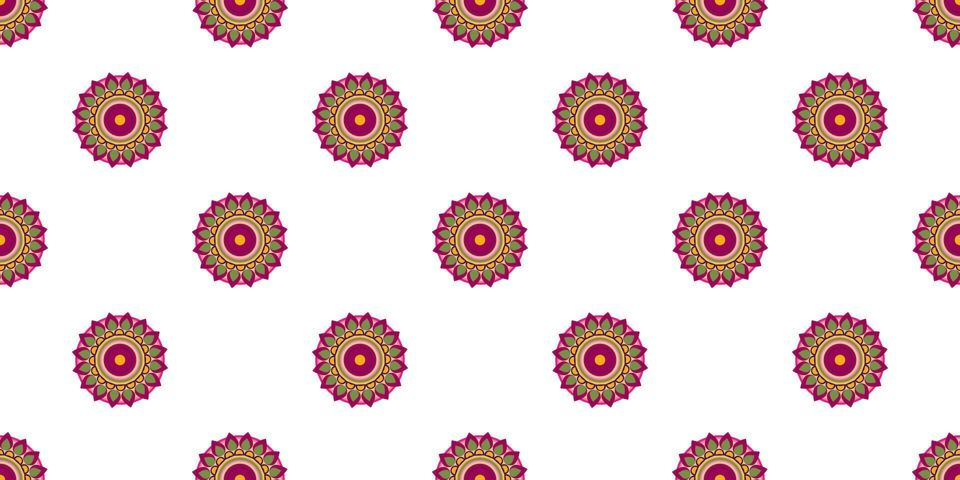 mandala naadloos patroon. wijnoogst decoratief elementen. hand- getrokken achtergrond vector