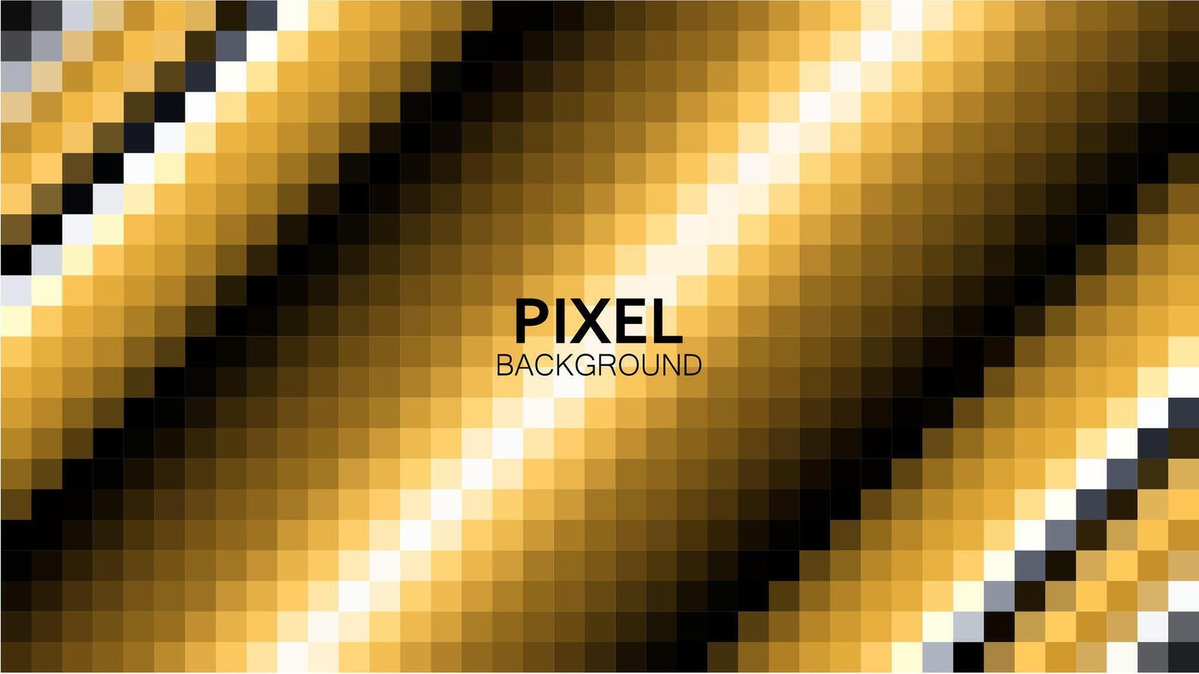 achtergrond helling goud glimmend pixel effect ontwerp. vector illustratie.