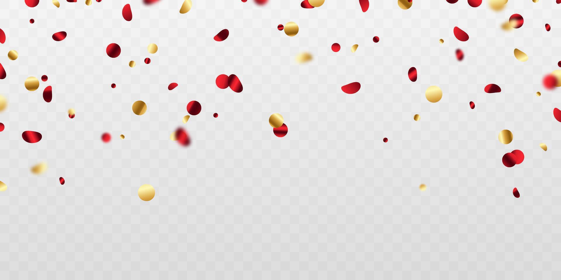 confetti achtergrond mooi rood kleur voor viering partij vector illustratie