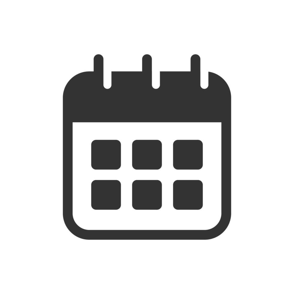 kalender icoon geïsoleerd vector illustratie.