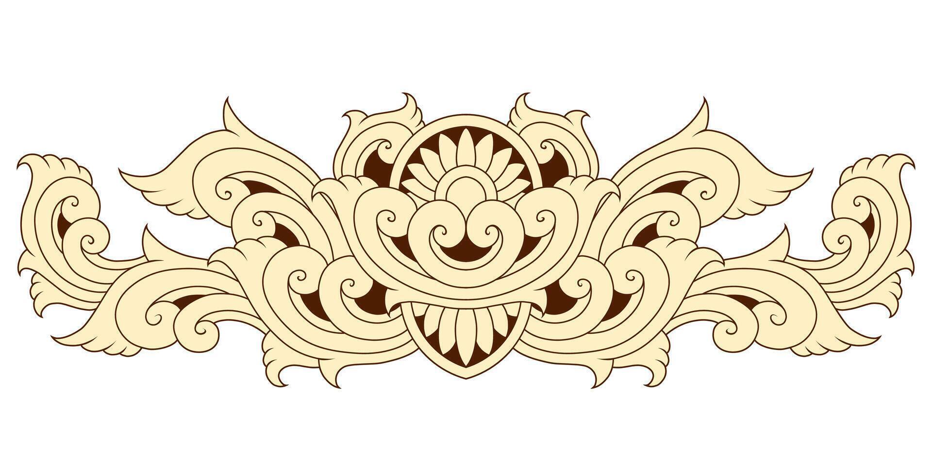 klassiek wijnoogst ornament kader vector