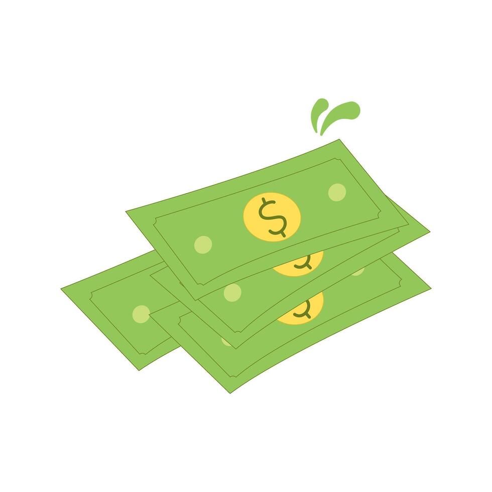 hand- getrokken geld bank elementen illustratie vector