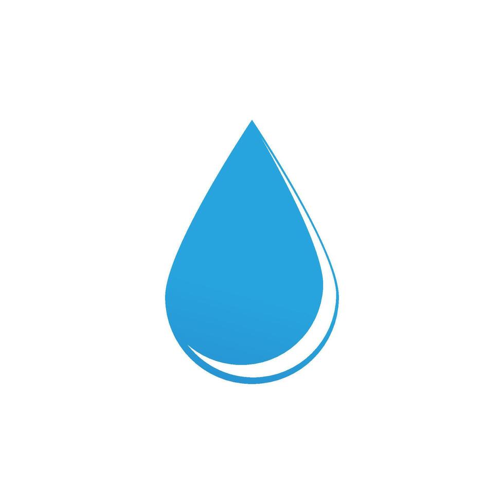 water laten vallen illustratie logo vector ontwerp