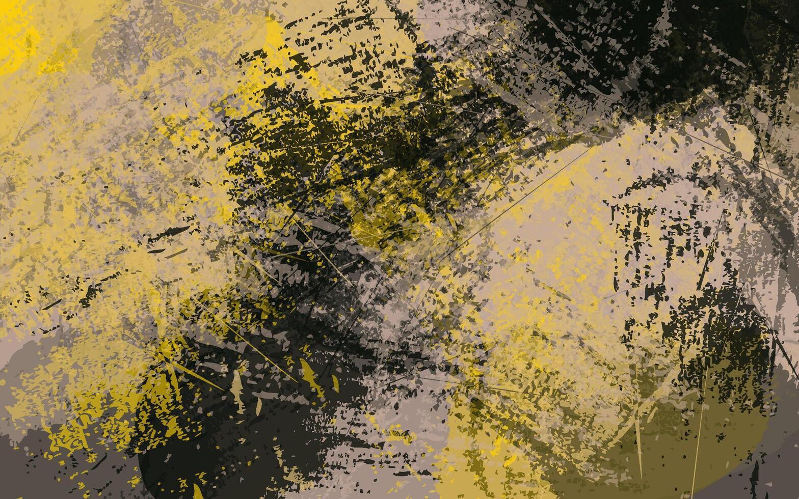 abstract grunge structuur zwart en geel kleur achtergrond vector