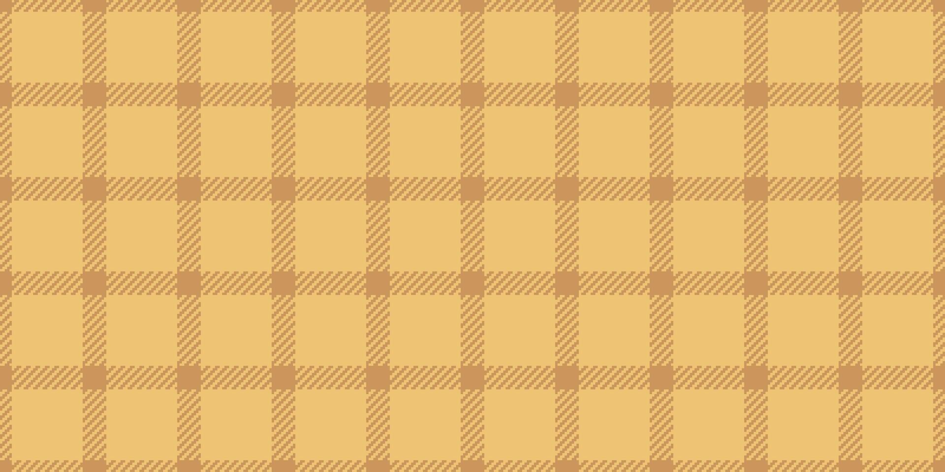 wijnoogst patroon kleding stof plaid, golf naadloos structuur textiel. decor achtergrond vector Schotse ruit controleren in oranje en amber kleuren.