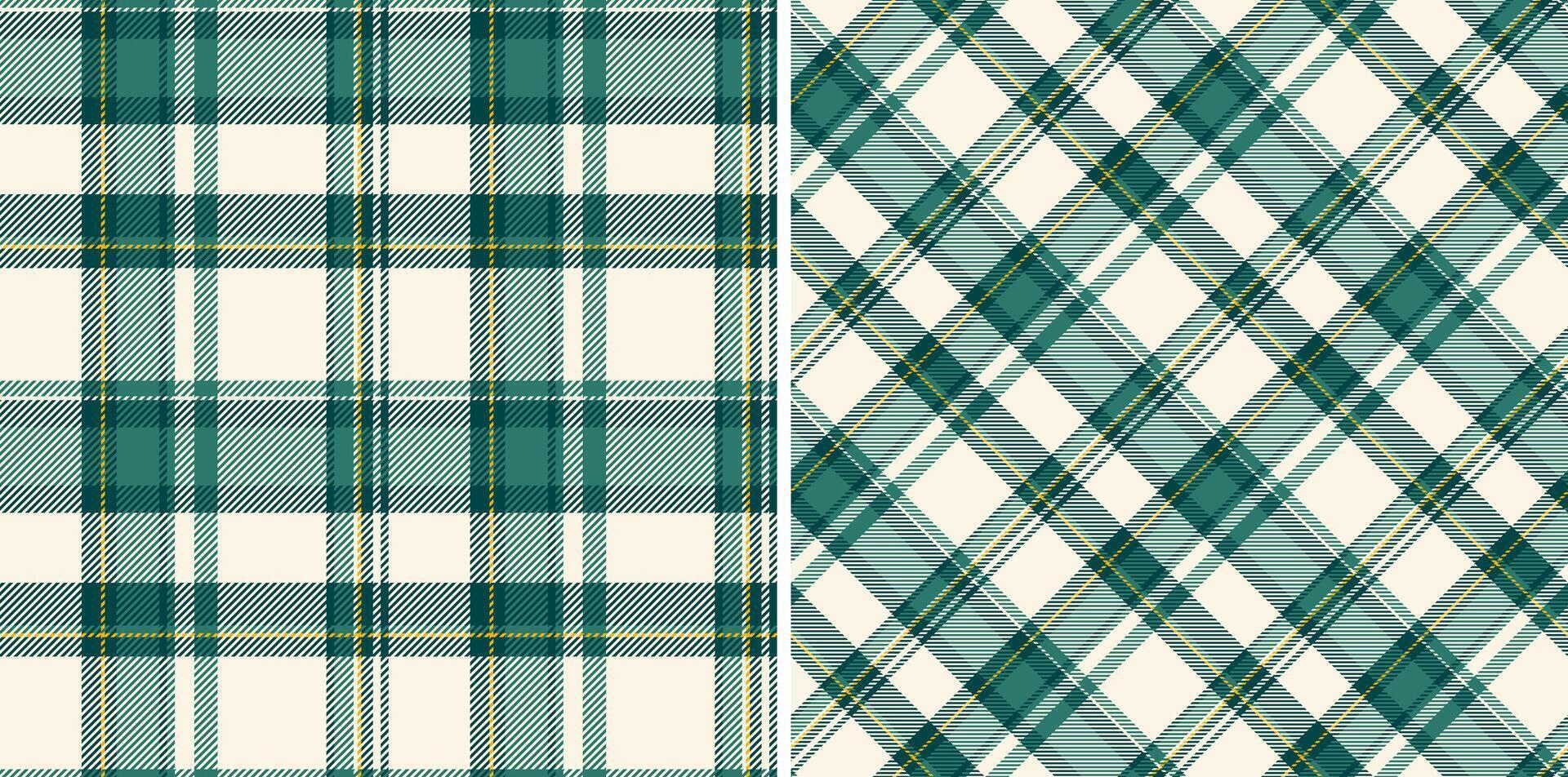 naadloos vector structuur van plaid textiel kleding stof met een achtergrond Schotse ruit patroon controleren. reeks in natuur kleuren. minimalistische mode ideeën voor een strak Look.
