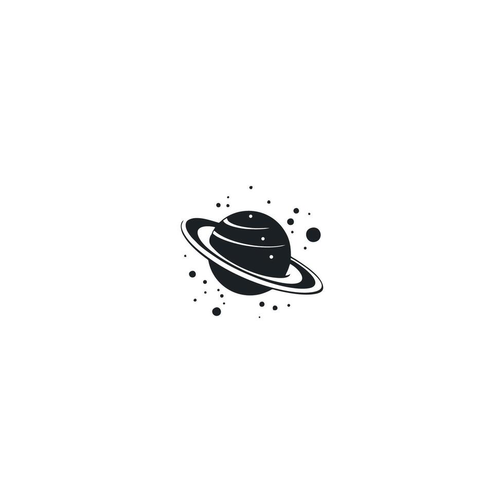 ai gegenereerd heelal logo met creatief modern concept logo.planeet banen in ronde icoon concept van ruimte verkenning, astrologie. vector. vector