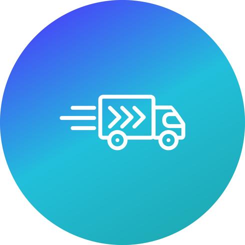 Vector levering vrachtwagen pictogram