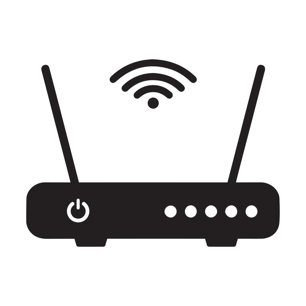 verzameling van voorraad vector afbeeldingen beeltenis symbolen en pictogrammen verwant naar draadloze Wifi connectiviteit, inclusief Wifi signaal symbolen en een internet verbinding, dat inschakelen afgelegen internet toegang.