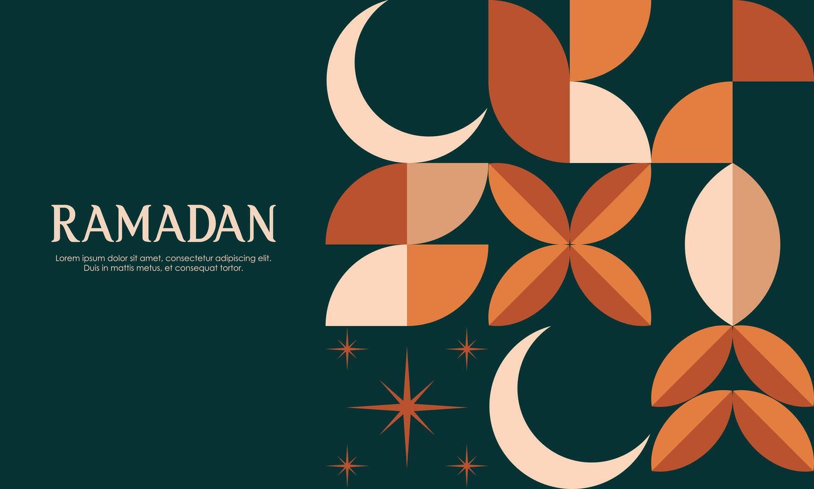 Ramadan kareem. Islamitisch groet kaart sjabloon met Ramadan voor behang ontwerp vector