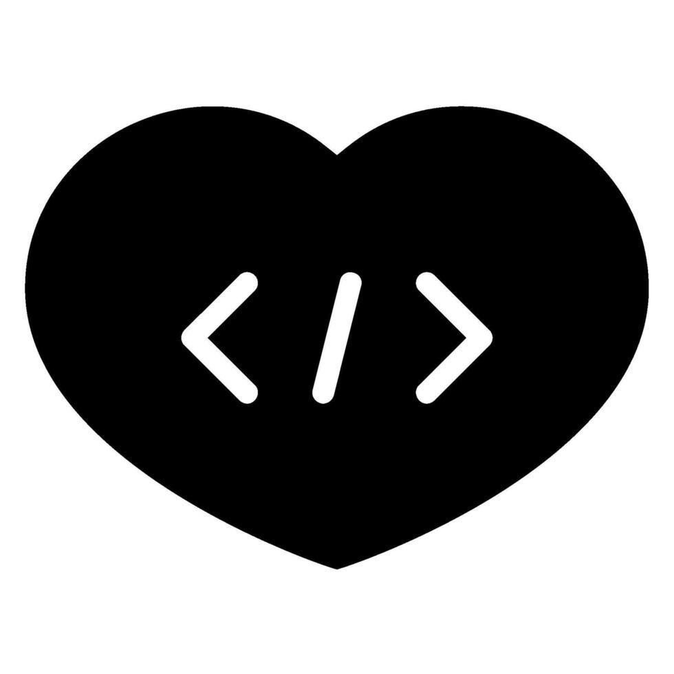 liefde glyph icoon vector