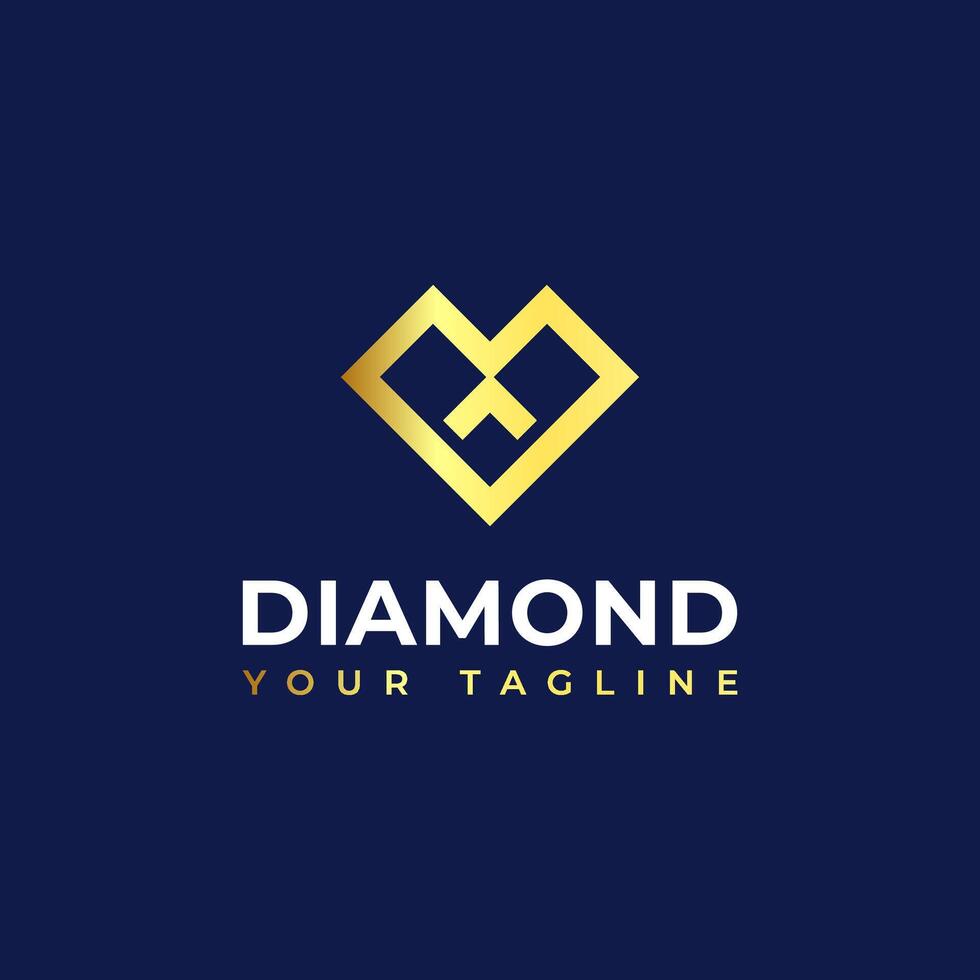 diamant ring logo concept - diamant vormig ring sieraden logo transformatie ontwerp. vector