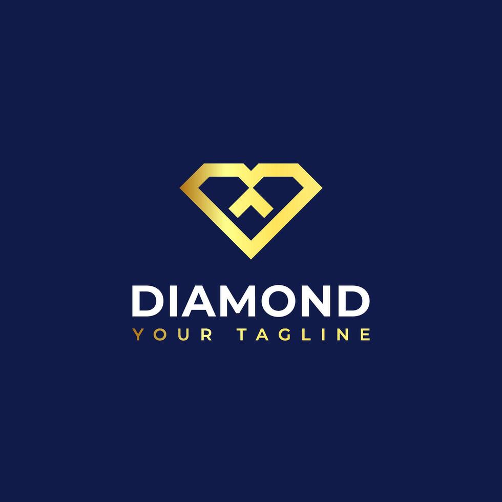 diamant ring logo concept - diamant vormig ring sieraden logo transformatie ontwerp. vector