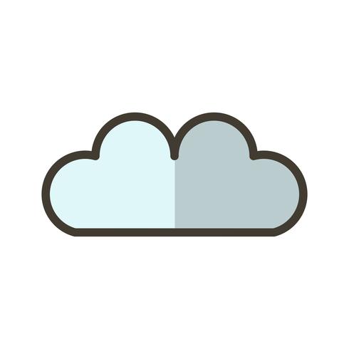 Vector wolk pictogram