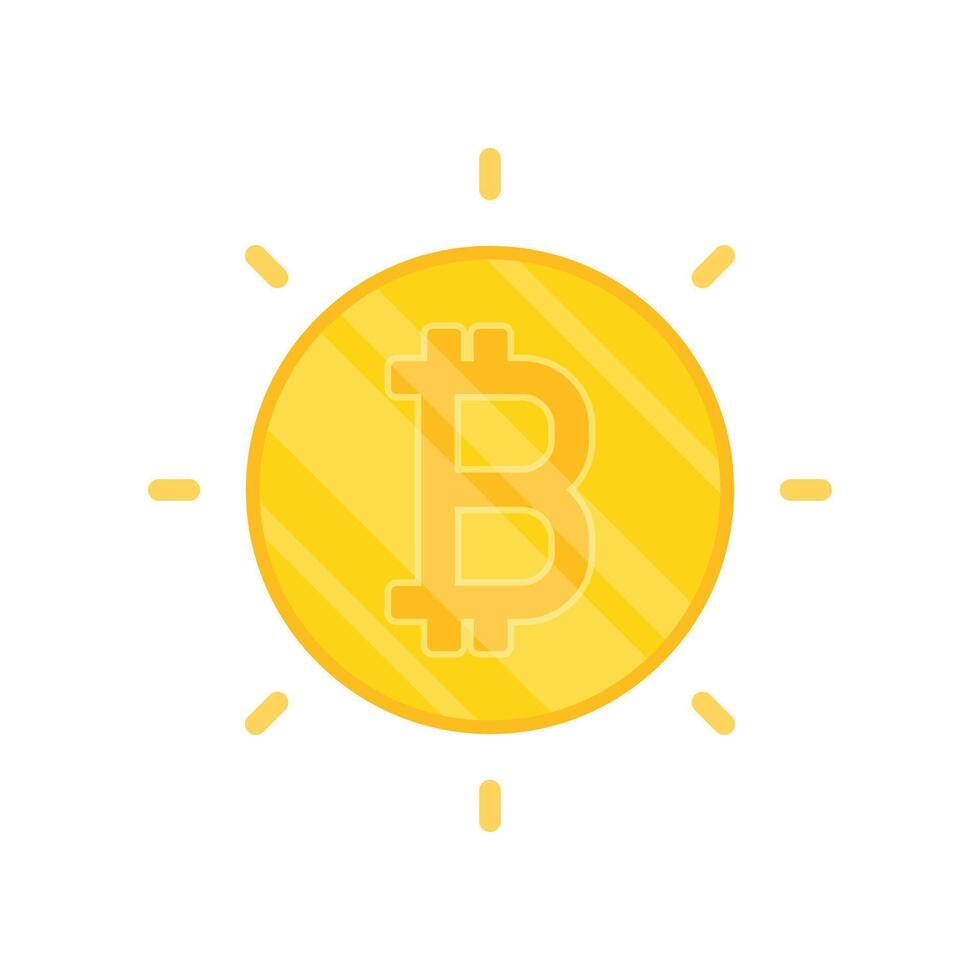 bitcoin poster ontwerp. munt stack vector. vector