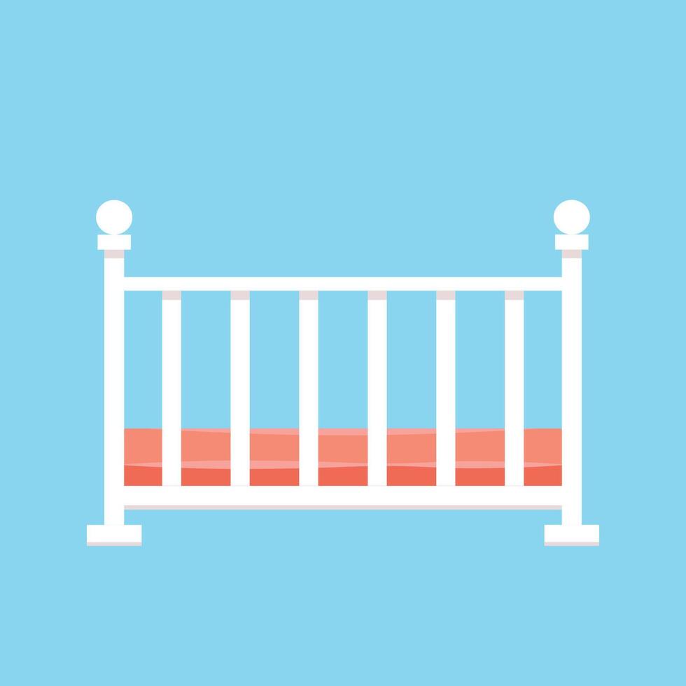 baby bed tekenfilm vector. baby bed vector. vector